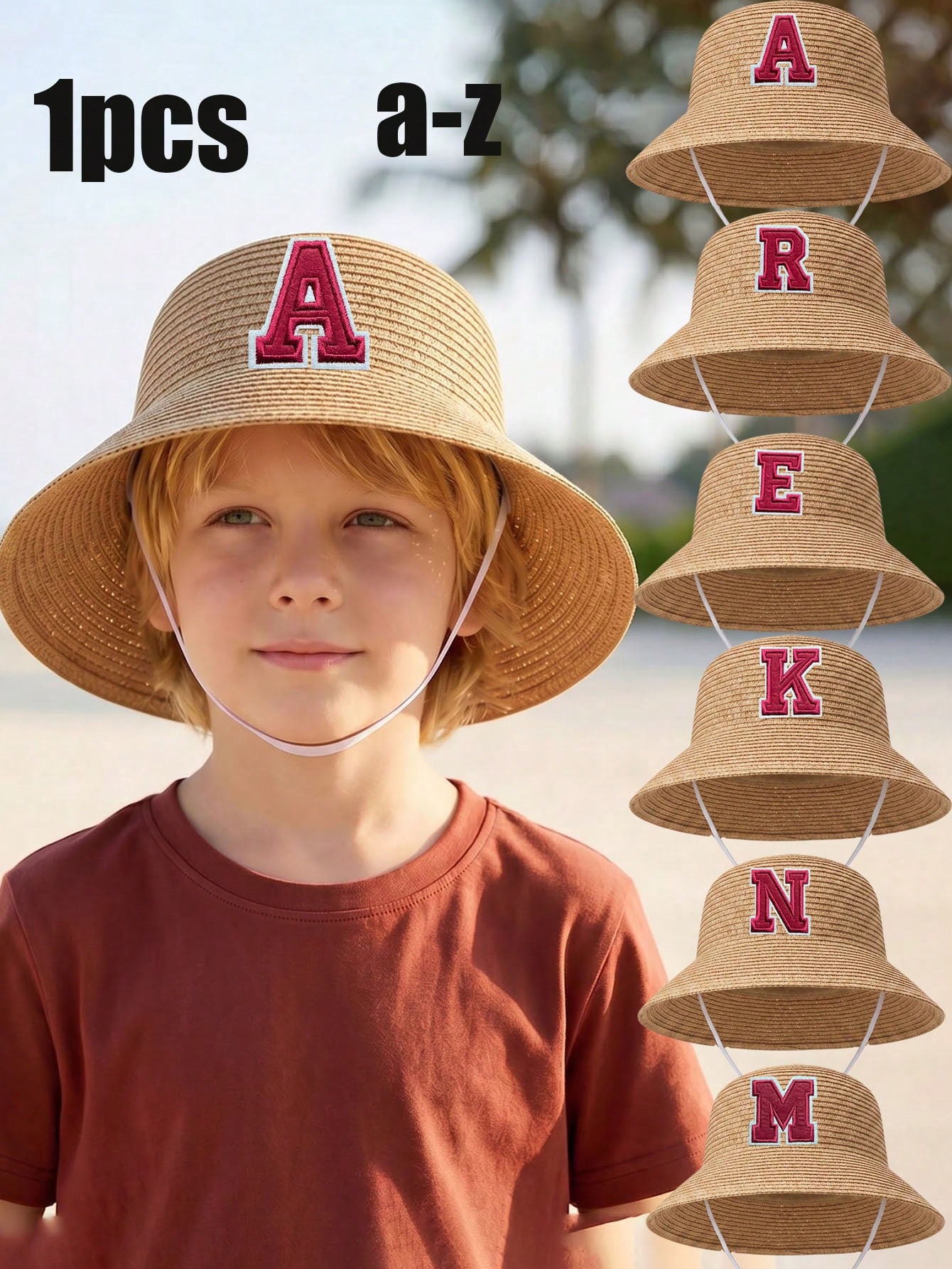 Kids Outdoor Play - Chapéu de Sol de Palha com