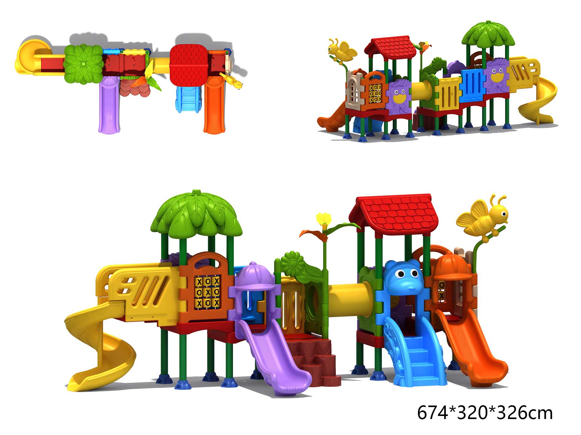 Kids Outdoor Playhouse - Conjuntos de casinha de jogos para