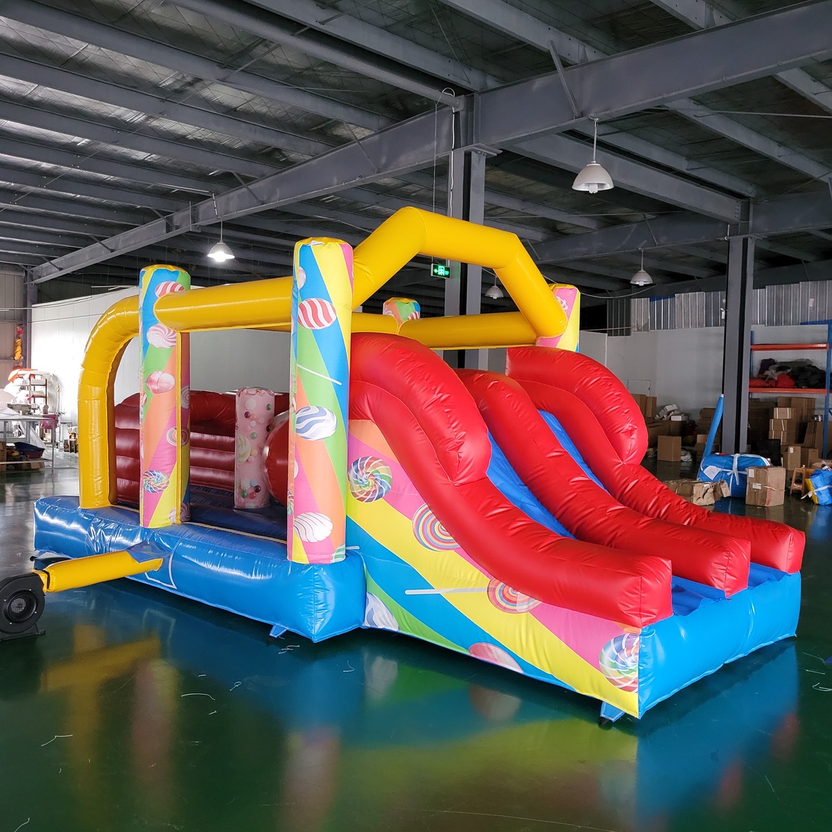 Kids Outdoor Play - Castelo Inflável Comercial de PVC para