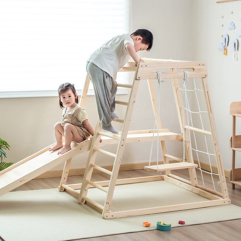 Kids Outdoor Jungle Gym - Estrutura de Escalada Infantil Sólida para