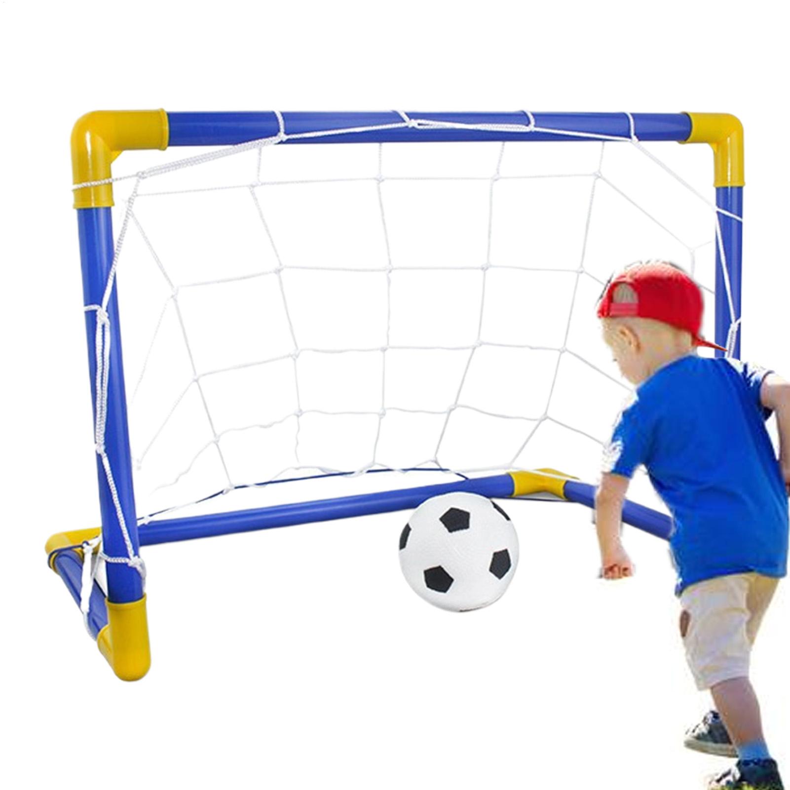 Kids Outdoor Lawn Equipment - Rede de futebol para crianças, portátil,