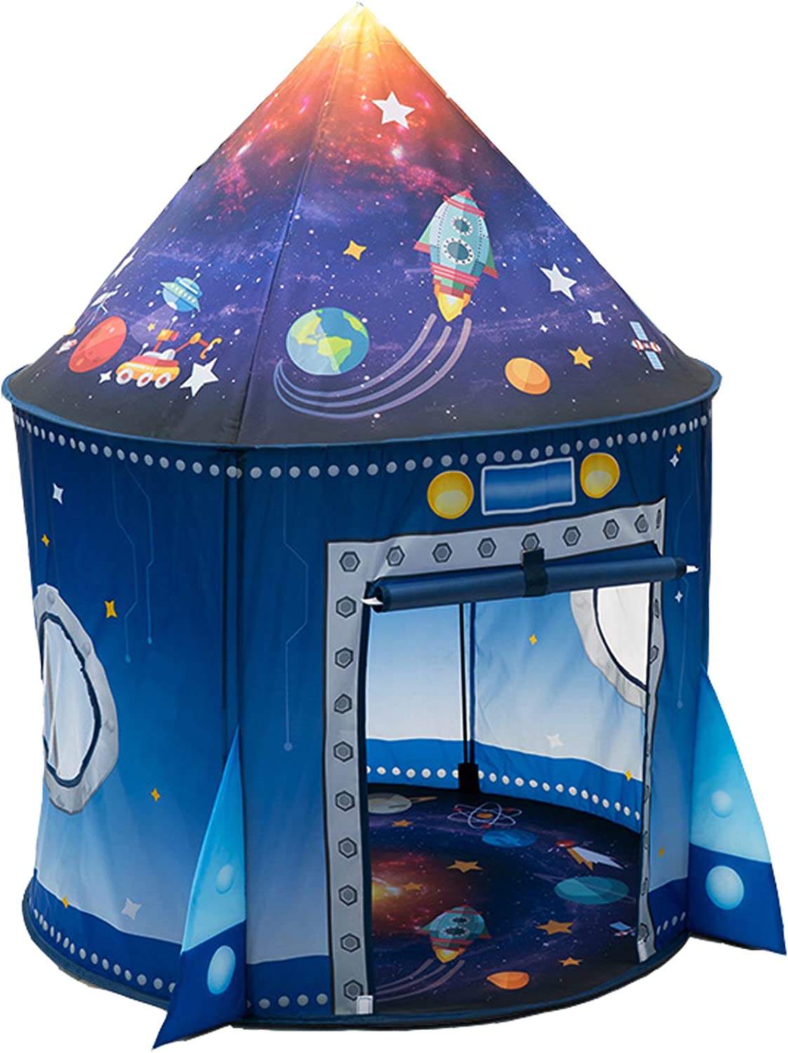 Kids Outdoor Clubhouse - Barraca infantil de navio foguete, tenda