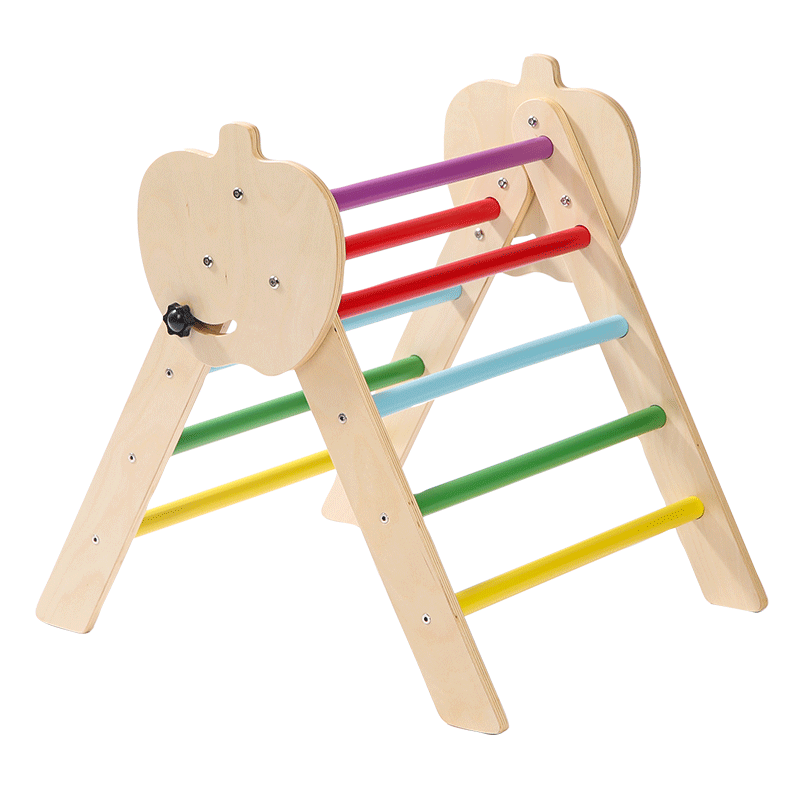 Kids Outdoor Jungle Gym - Conjunto de Escalada Infantil de Madeira