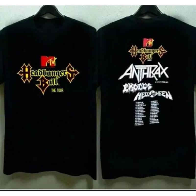 Tee Ball Set - Camiseta Vtg Headbangers Ball Tour 1989