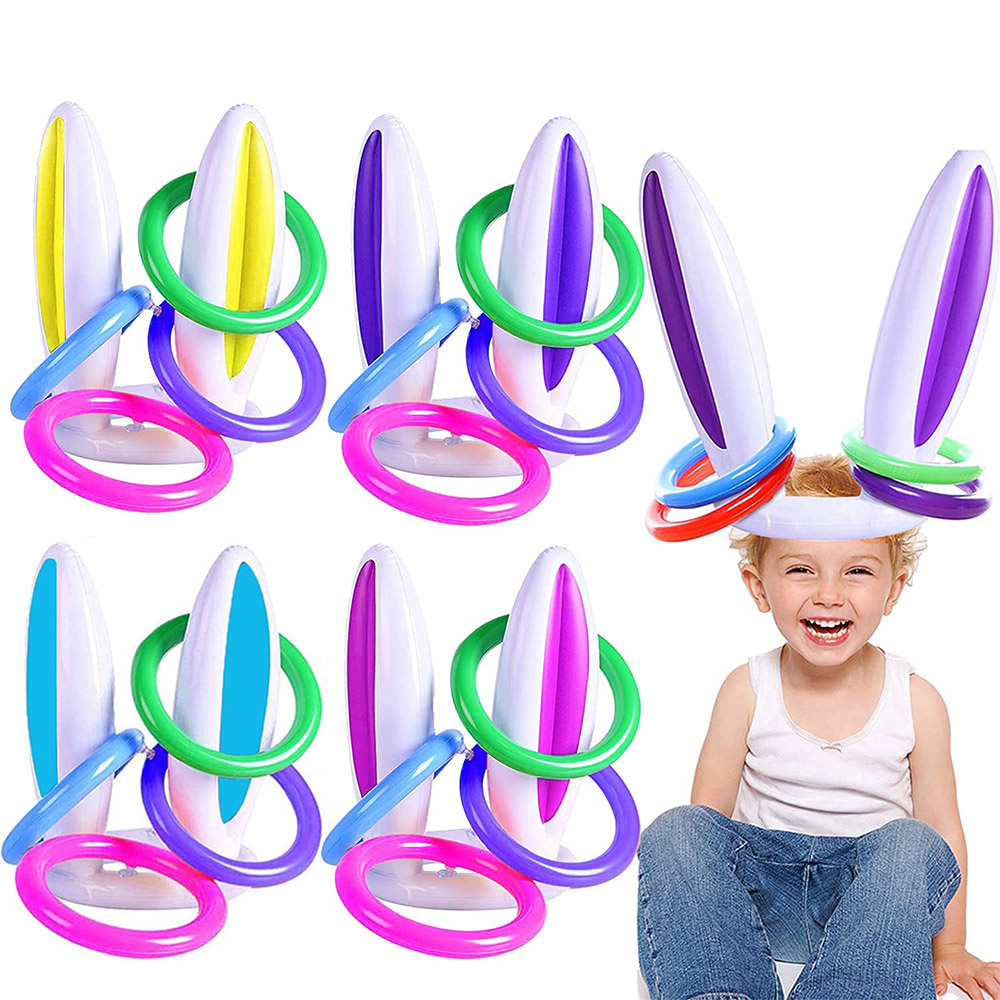 Orelha de coelho inflável joga - Kids Outdoor Easter Gifts avaliação e preço