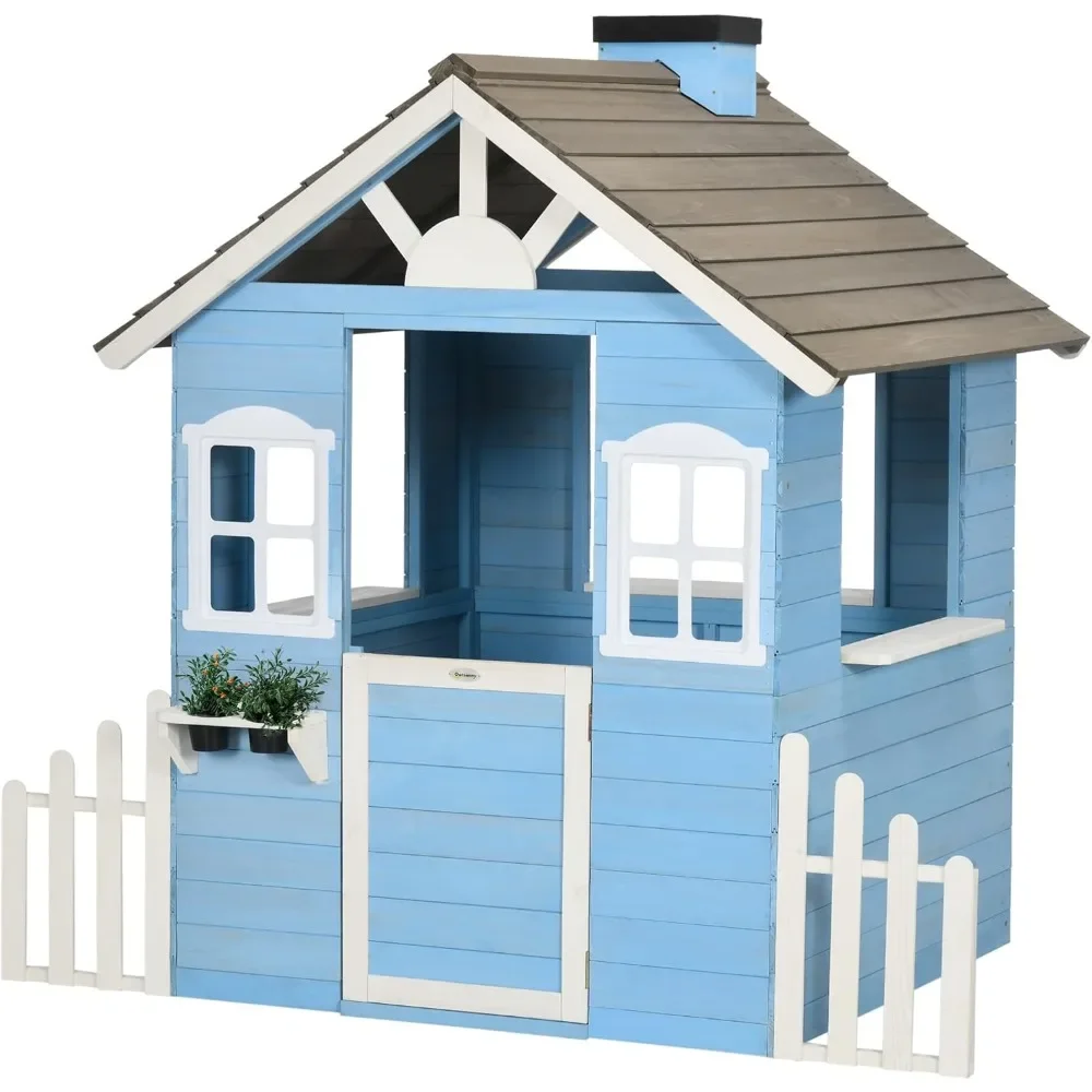 Playhouse para crianças ao ar  - Kids Outdoor Playhouse avaliação e preço