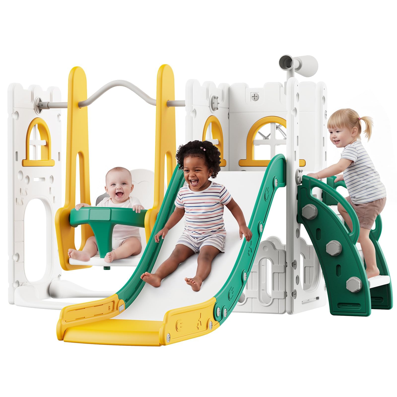 Conjunto de Escorregador e Bal - Kids Outdoor Playhouse avaliação e preço