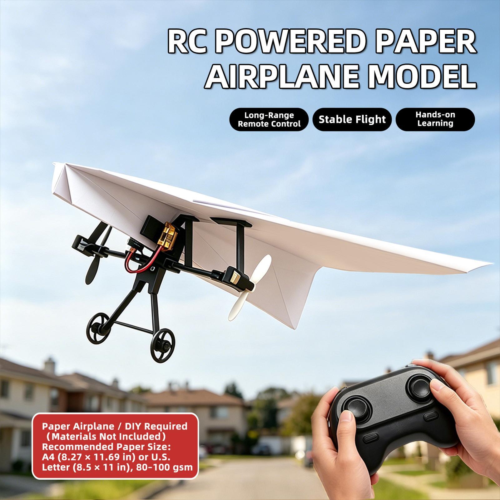Kit de Avião de Papel RC DIY c - Kids Outdoor Exercise Equipment avaliação e preço