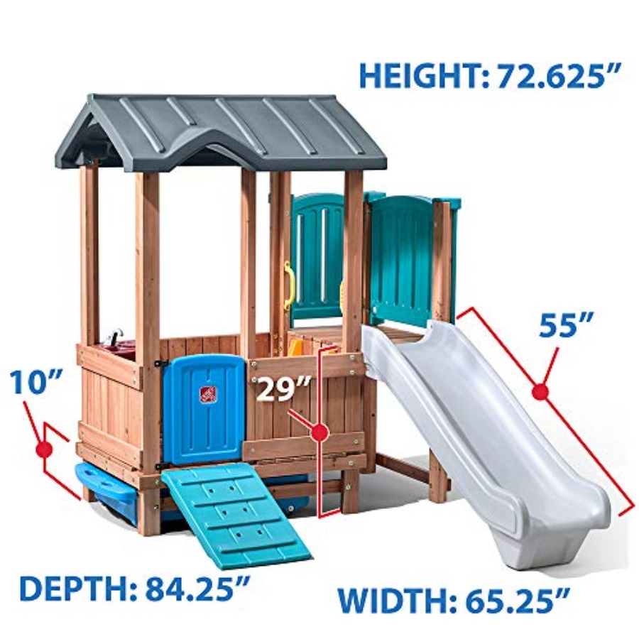 Woodland Adventure Playhouse & - Kids Outdoor Playhouse avaliação e preço