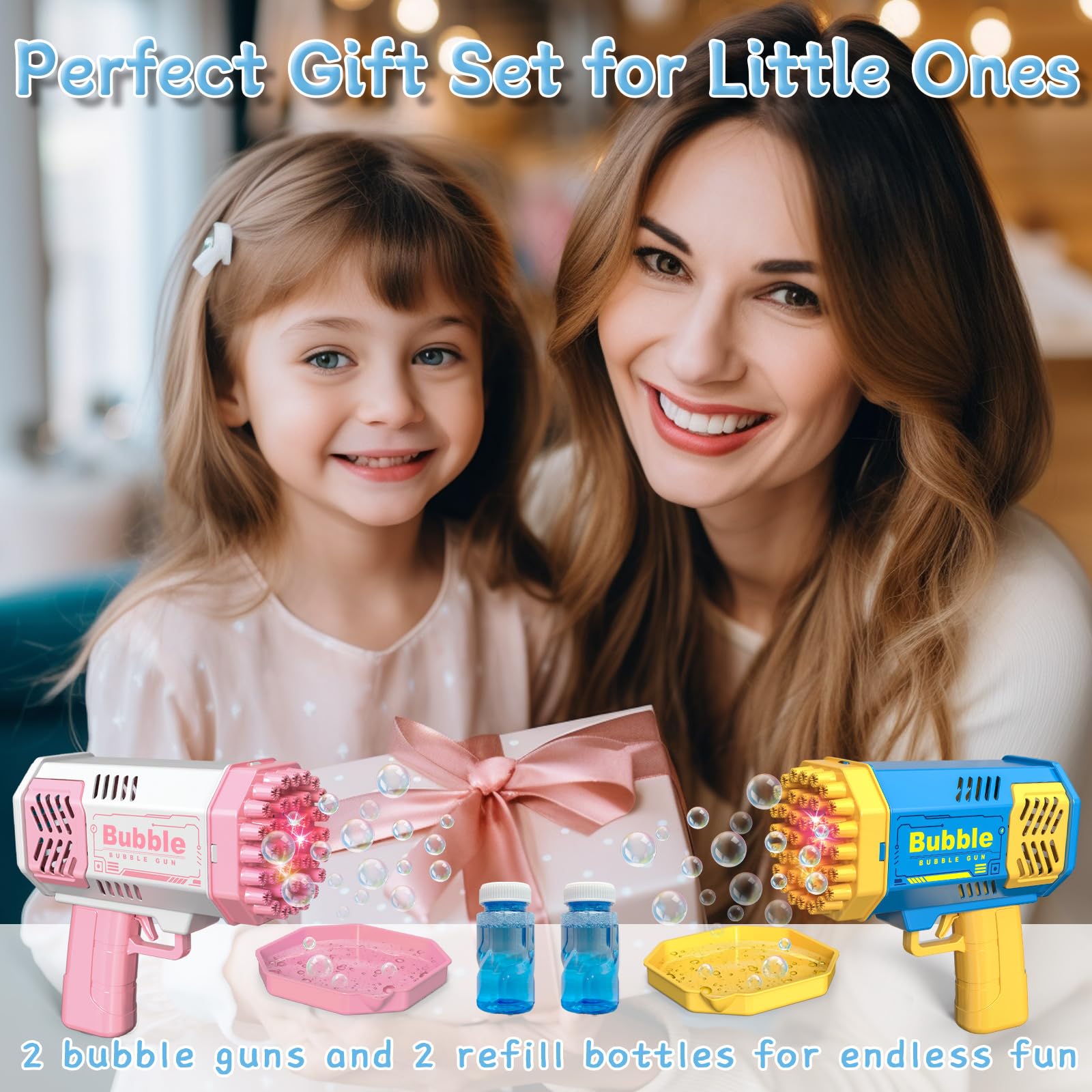 Pistola de Bolhas com 40 Furos - Kids Outdoor Easter Gifts avaliação e preço