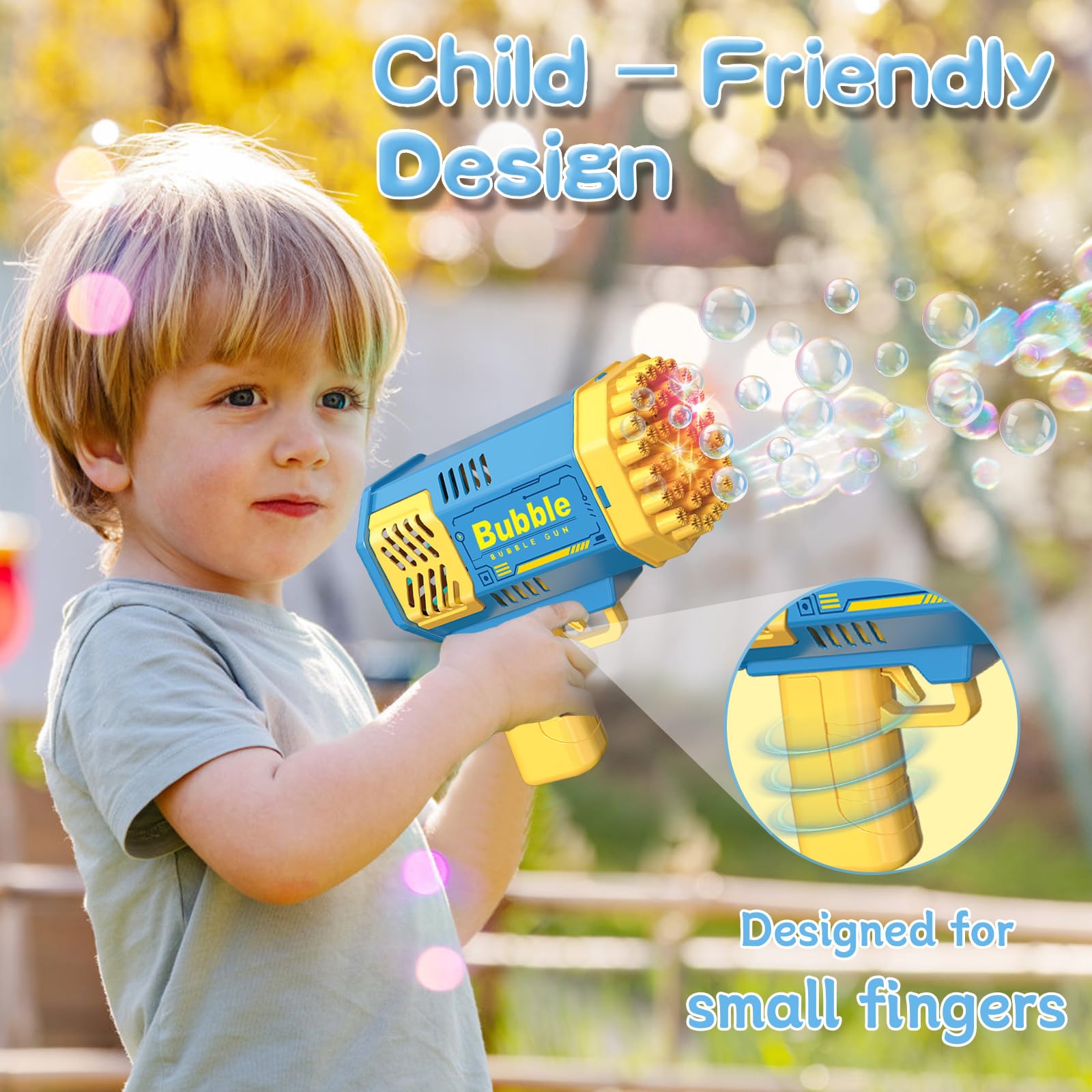 Pistola de Bolhas com 40 Furos - Kids Outdoor Easter Gifts avaliação e preço