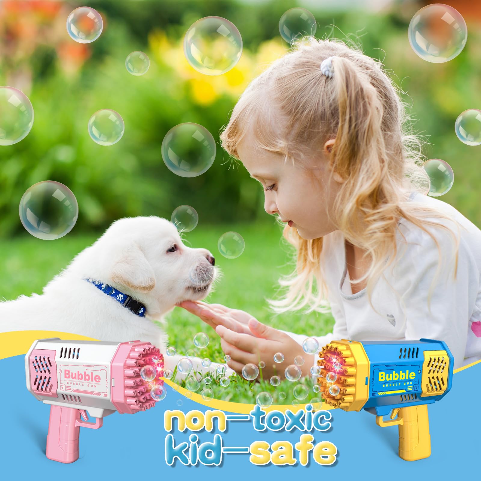 Pistola de Bolhas com 40 Furos - Kids Outdoor Easter Gifts avaliação e preço