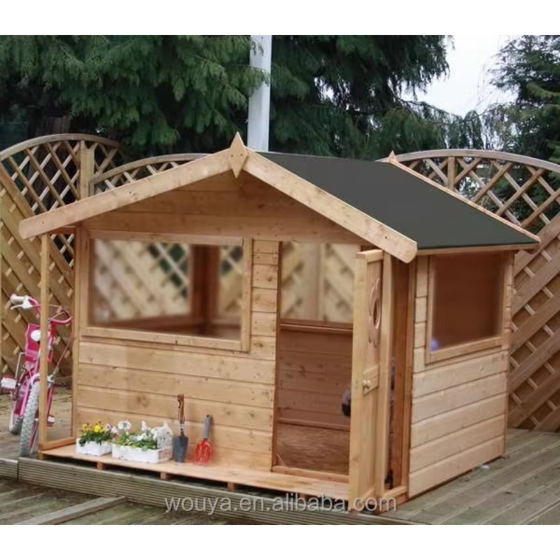 Casa de Brinquedo de Madeira P - Kids Outdoor Playhouse avaliação e preço